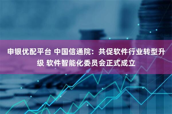 申银优配平台 中国信通院：共促软件行业转型升级 软件智能化委员会正式成立