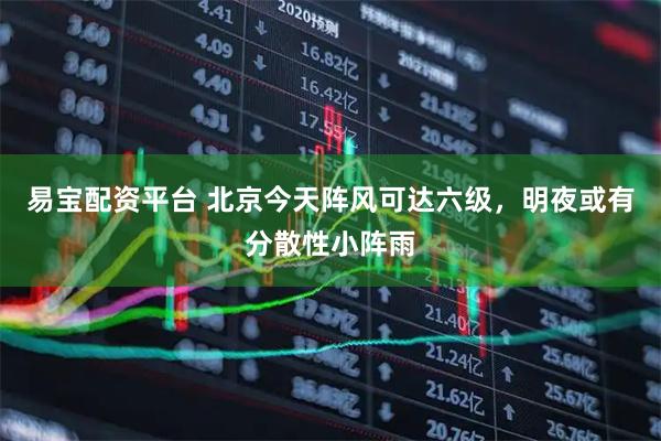 易宝配资平台 北京今天阵风可达六级，明夜或有分散性小阵雨